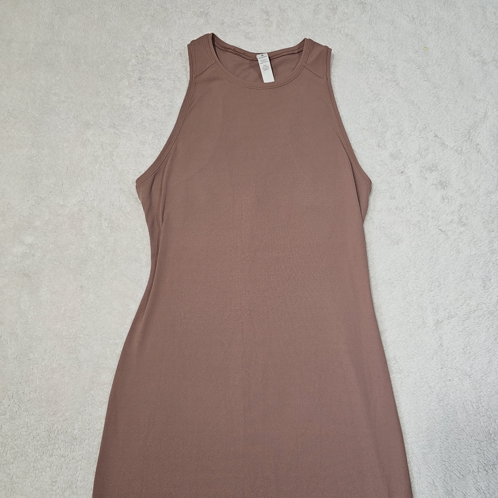 Lululemon Women Red Rust Get Going Racerback Sleeveless Maxi Size 14.5In Pit - Picture 3 of 10